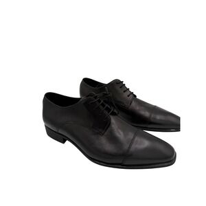 Geox‎ Respira Mens Black Leather Cap Toe Derby Dress Shoes U6299A Size 43 10